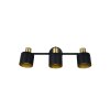 Illuminazione Trio Leuchten Eva Faretto da soffitto Nero-Oro, 3-Luci