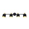 Illuminazione Trio Leuchten Eva Faretto da soffitto Nero-Oro, 4-Luci