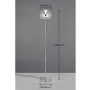 Illuminazione Trio Leuchten Flynt Lampada da terra LED Cromo, 1-Luce
