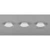 Illuminazione Trio Leuchten Himal Lampada da incasso LED Bianco, 3-Luci