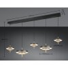 Illuminazione Trio Leuchten KEATON Lampada a sospensione LED Nero-Oro, 1-Luce