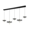 Illuminazione Trio Leuchten KEATON Lampada a sospensione LED Nero-Oro, 1-Luce