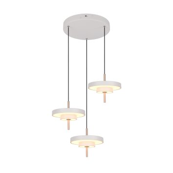 Illuminazione Trio Leuchten KEATON Lampada a sospensione LED Grigio, 3-Luci