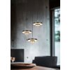Illuminazione Trio Leuchten KEATON Lampada a sospensione LED Nero-Oro, 3-Luci