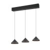Illuminazione Trio Leuchten Laguna Lampada a sospensione LED Nero, 3-Luci