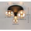 Illuminazione Trio Leuchten Lumina Plafoniera Nero, 3-Luci