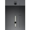 Illuminazione Trio Leuchten Melita Lampada a sospensione LED Nero, 1-Luce