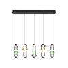 Illuminazione Trio Leuchten Minerva Lampada a sospensione LED Colorato, 5-Luci