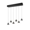 Illuminazione Trio Leuchten Romeo Lampada a sospensione LED Nero, 6-Luci