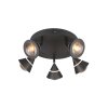 Illuminazione Trio Leuchten Romeo Plafoniera LED Nero, 5-Luci