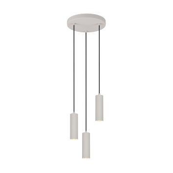 Illuminazione Trio Leuchten Soka Lampada a sospensione Grigio, 3-Luci