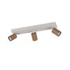 Illuminazione Trio Leuchten Soka Faretto da soffitto Marrone, 3-Luci