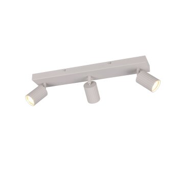 Illuminazione Trio Leuchten Soka Faretto da soffitto Grigio, 3-Luci