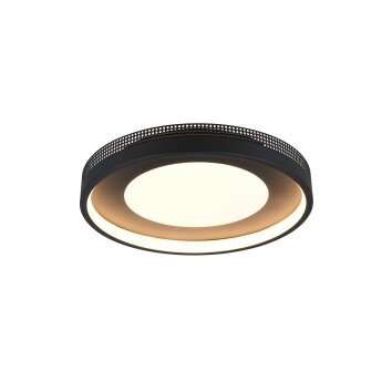 Illuminazione Trio Leuchten Solea Plafoniera LED Nero, 1-Luce