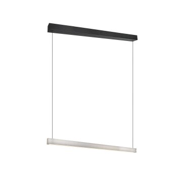 Illuminazione Trio Leuchten Wallace Lampada a sospensione LED Nichel opaco, 1-Luce