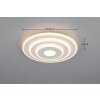 Illuminazione Reality Goya Plafoniera LED Bianco, 1-Luce, Telecomando