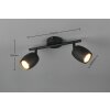 Illuminazione Reality Nancy Faretto da soffitto Nero, 2-Luci