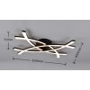 Illuminazione Reality Pollock Applique LED Nero, 1-Luce
