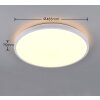 Illuminazione Reality Slope Plafoniera LED Bianco, 1-Luce, Telecomando