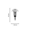 Illuminazione Philips Sporen Lampada da pavimento, Lampada a picchetto LED Argento, 1-Luce