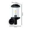 Illuminazione Philips Wandleuchte Lampada da parete per esterno Nero, 1-Luce