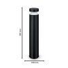 Illuminazione Philips Laven Illuminazione viale LED Nero, 1-Luce