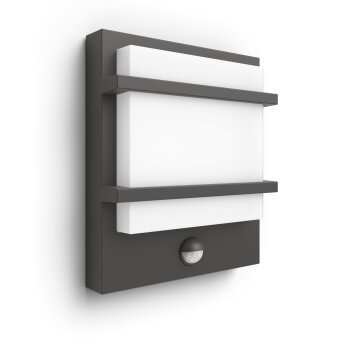 Illuminazione Philips Petronia Lampada da parete per esterno LED Antracite, 1-Luce