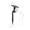 Illuminazione Philips Jivix Faretto da giardino LED Nero, 1-Luce