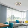 Illuminazione Leuchten Direkt LENO Plafoniera LED Nero, 1-Luce, Telecomando, Cambia colore