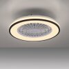 Illuminazione Leuchten Direkt LENO Plafoniera LED Nero, 1-Luce, Telecomando, Cambia colore