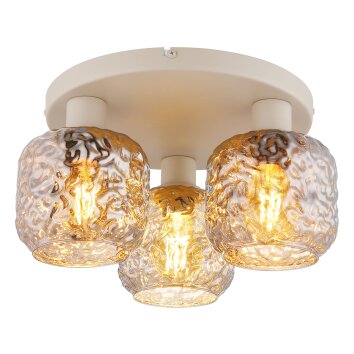 Illuminazione Globo Lighting Antonio Plafoniera Beige, 3-Luci