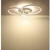 Illuminazione Globo Lighting Invertina Plafoniera LED Argento, 1-Luce, Telecomando