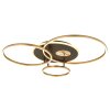 Illuminazione Globo Lighting Invertina Plafoniera LED Antracite, Oro, 1-Luce, Telecomando