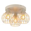 Illuminazione Globo Lighting Mateo Plafoniera Crema, 3-Luci