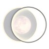 Illuminazione Globo Lighting Moon Plafoniera LED Grigio, Nero, 1-Luce