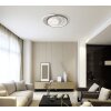 Illuminazione Globo Lighting Moon Plafoniera LED Grigio, Nero, 1-Luce