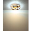 Illuminazione Globo Lighting Deloris Plafoniera LED Marrone scuro, Nero, 1-Luce, Telecomando