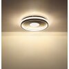 Illuminazione Globo Lighting Shirley Plafoniera LED Nero, 1-Luce, Telecomando