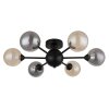 Illuminazione Globo Lighting Roland Plafoniera Nero, 6-Luci