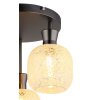 Illuminazione Globo Lighting Brokana Plafoniera Cromo, Nero, 3-Luci