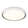 Illuminazione Globo Lighting Janice Plafoniera LED Bianco, 1-Luce, Telecomando, Cambia colore