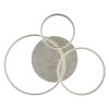 Illuminazione Globo Lighting Mary Plafoniera LED Argento, 1-Luce, Telecomando