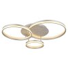 Illuminazione Globo Lighting Mary Plafoniera LED Argento, 1-Luce, Telecomando