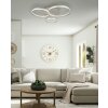 Illuminazione Globo Lighting Mary Plafoniera LED Argento, 1-Luce, Telecomando