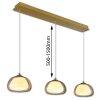 Illuminazione Globo Lighting Avila Lampadario a sospensione LED Oro, 1-Luce, Telecomando