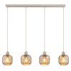 Illuminazione Globo Lighting Antonio Lampadario a sospensione Beige, 4-Luci