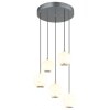 Illuminazione Globo Lighting Simmons Lampadario a sospensione LED Grigio, 1-Luce