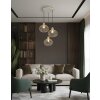 Illuminazione Globo Lighting Mateo Lampadario a sospensione Crema, 3-Luci