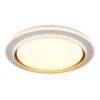 Illuminazione Globo Lighting Janice Plafoniera LED Bianco, 1-Luce, Telecomando, Cambia colore