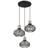 Illuminazione Globo Lighting Dorthy Lampadario a sospensione Grigio, Nero, 3-Luci